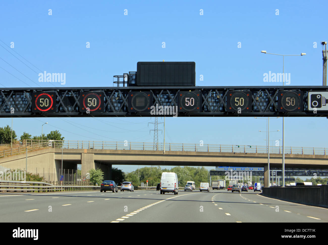 L''autoroute M25 orbitale autour de Londres Banque D'Images