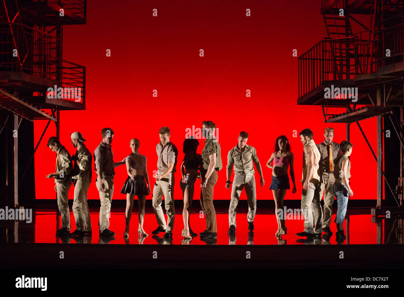 La comédie musicale "West Side Story" revient au Sadler's Wells Theatre, Londres Banque D'Images