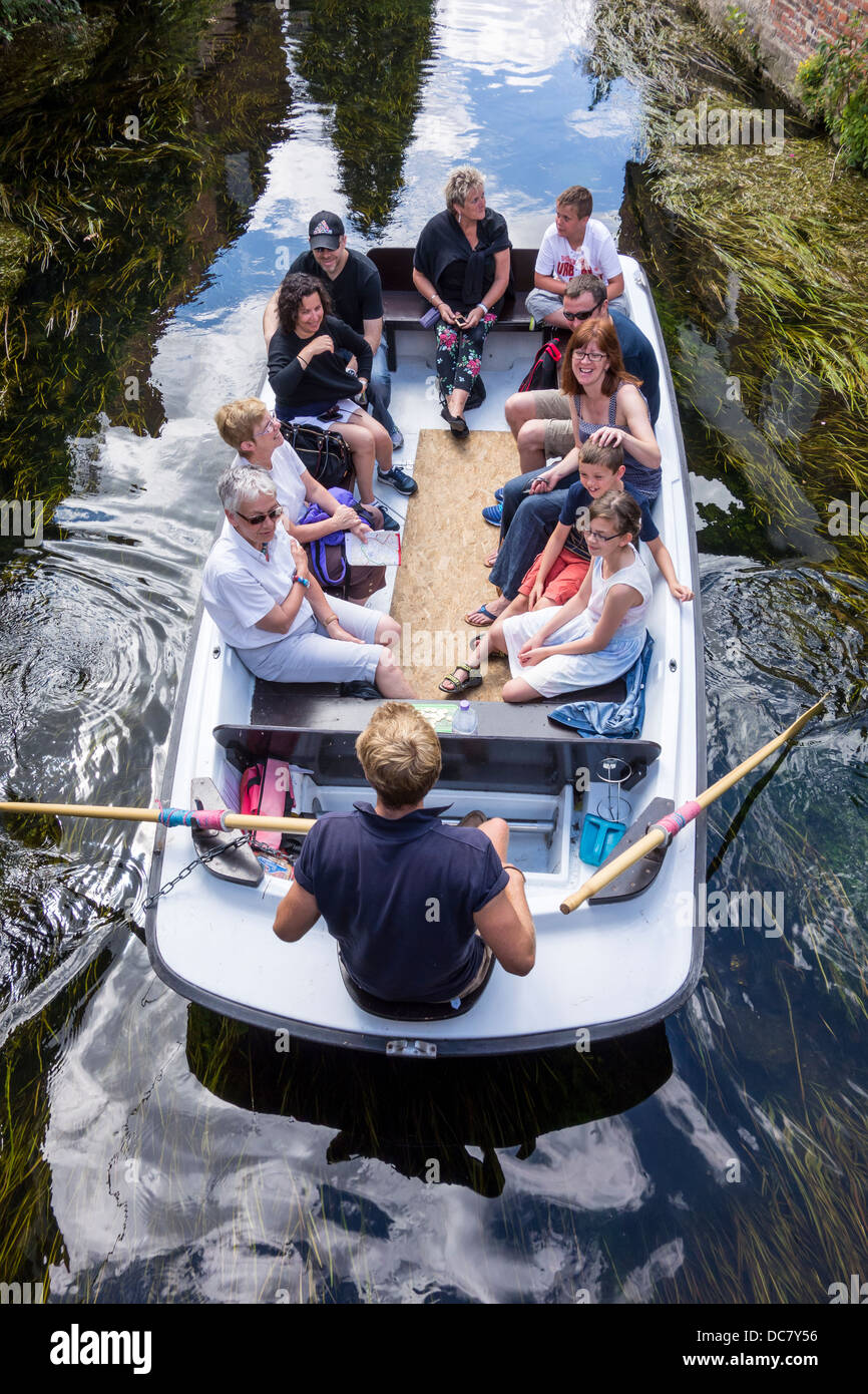 Excursion guidée en bateau Canterbury Tour sur rivière Stour Banque D'Images
