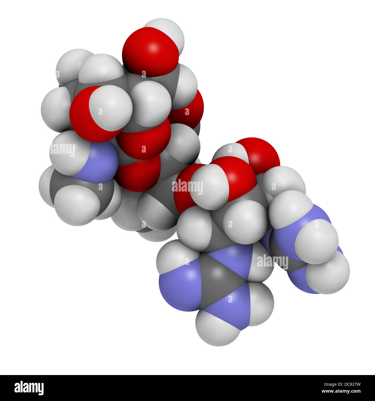 La tuberculose à la streptomycine (antibiotique), de la classe des aminoglycosides structure chimique. Banque D'Images