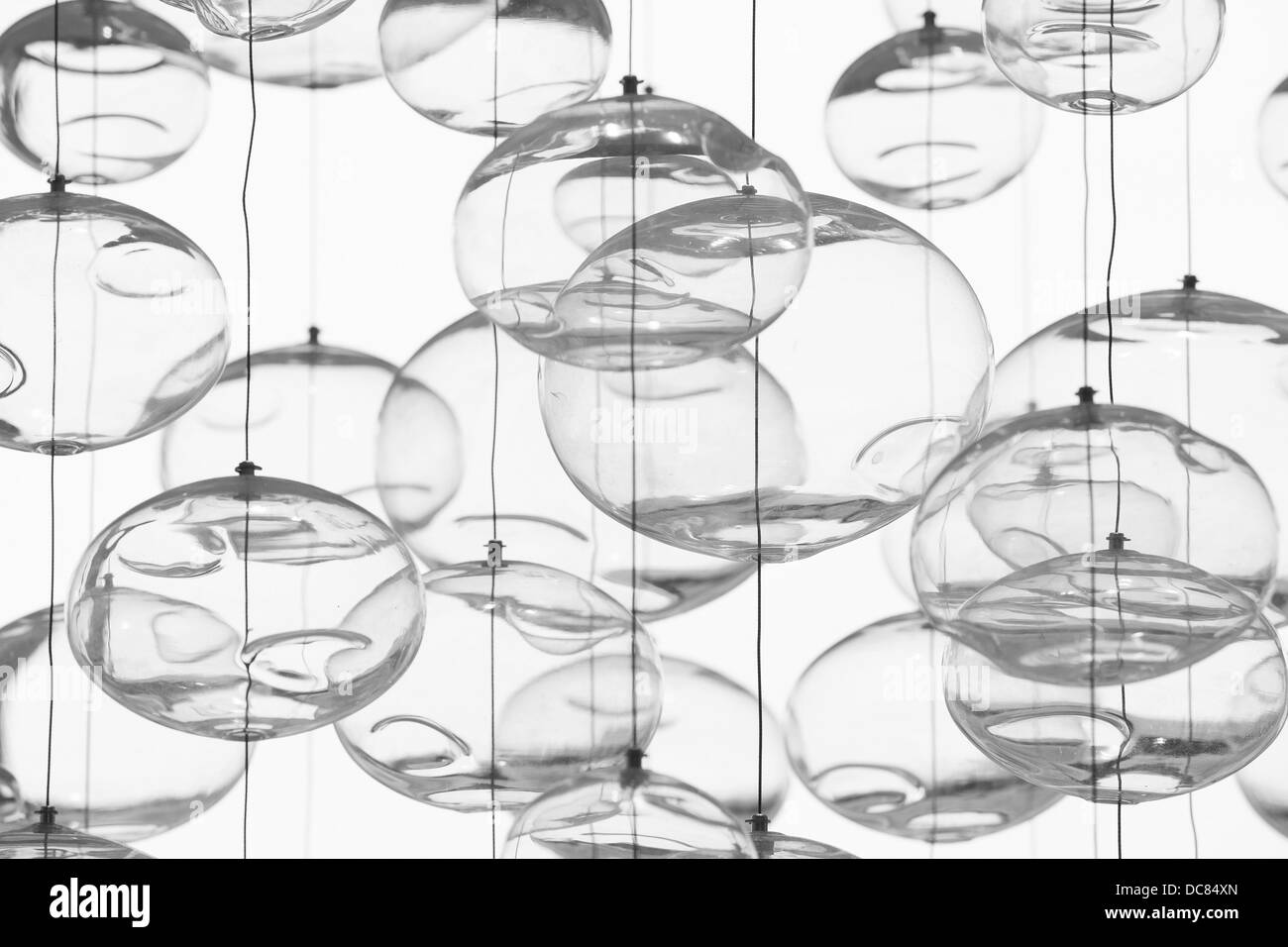 Boules de verre décoratif merveilleux Banque D'Images