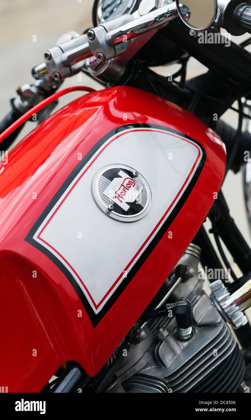 Moto Triton. / Norton Triumph moto britannique classique Banque D'Images