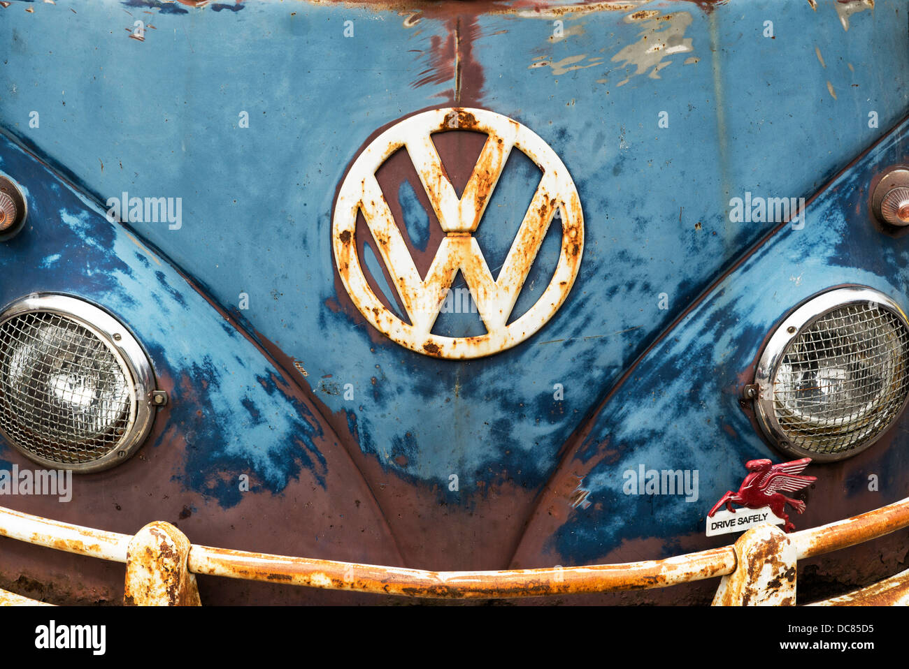 Style Rat VW Volkswagen écran partagé avant de camping-car Banque D'Images