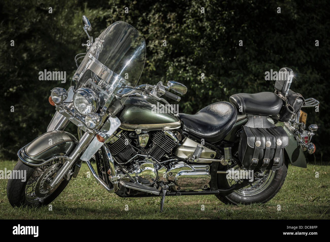 Yamaha Dragstar XVS 1100A Motorcycle Banque D'Images