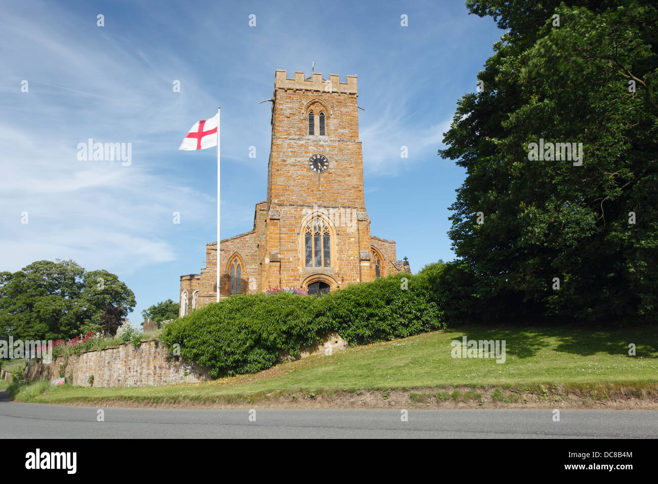 L'église St Mary, Great Brington. Le Northamptonshire, Angleterre, Royaume-Uni. Banque D'Images L'église St Mary, Great Brington. Le Northamptonshire, Angleterre, Royaume-Uni. Banque D'Images