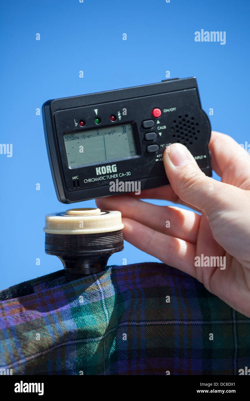 Accordeur Chromatique Korg CA30 est un accordeur chromatique standard largement utilisée dans l'industrie de la musique pour chanter & drones Banque D'Images