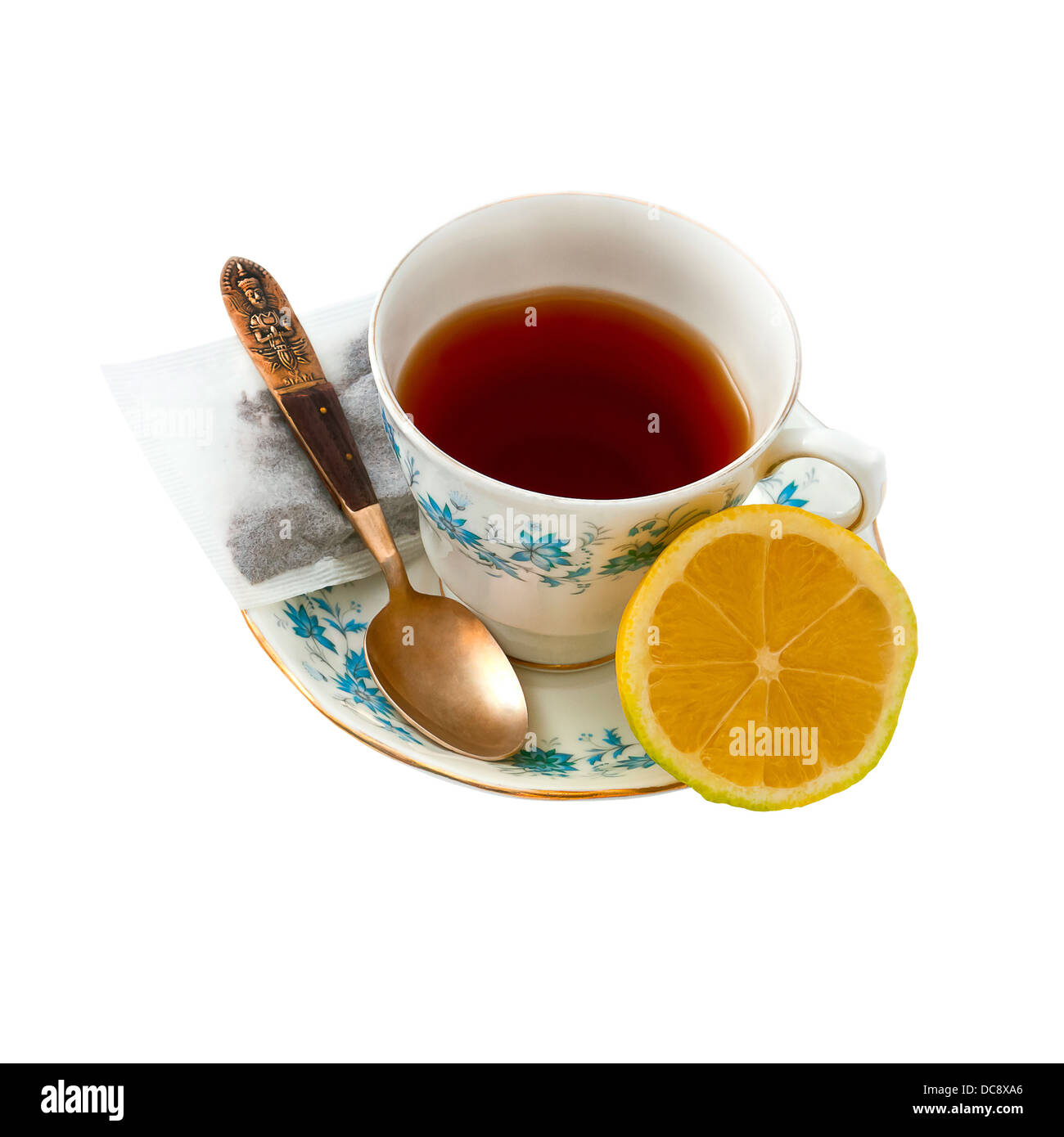China tea cup with clipping path pour extraction facile Banque D'Images