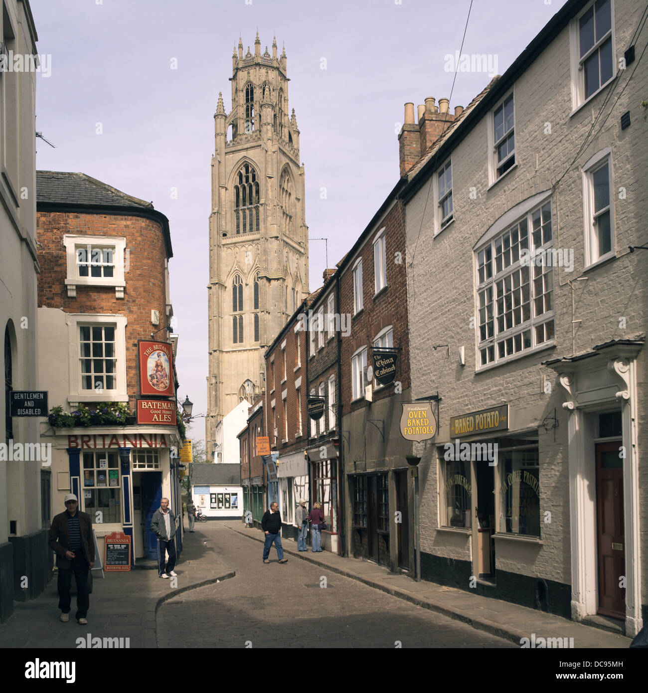 Saint Botolph, connu sous le nom de Boston Stump, la plus grande église paroissiale en Angleterre, dans la ville de Boston, Lincolnshire. Banque D'Images