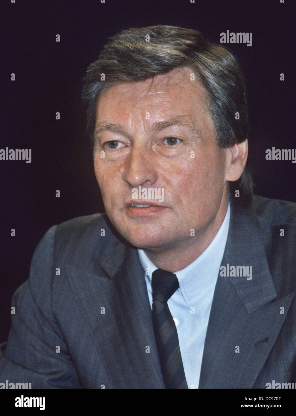 Seul porte-parole de l'entreprise de la Deutsche Bank, Alfred Herrhausen, le 10 mai en 1988. Banque D'Images