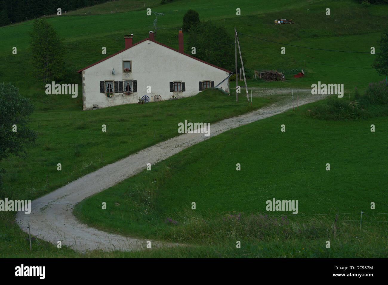 Chambre en haut Jura, Les Moussières Banque D'Images