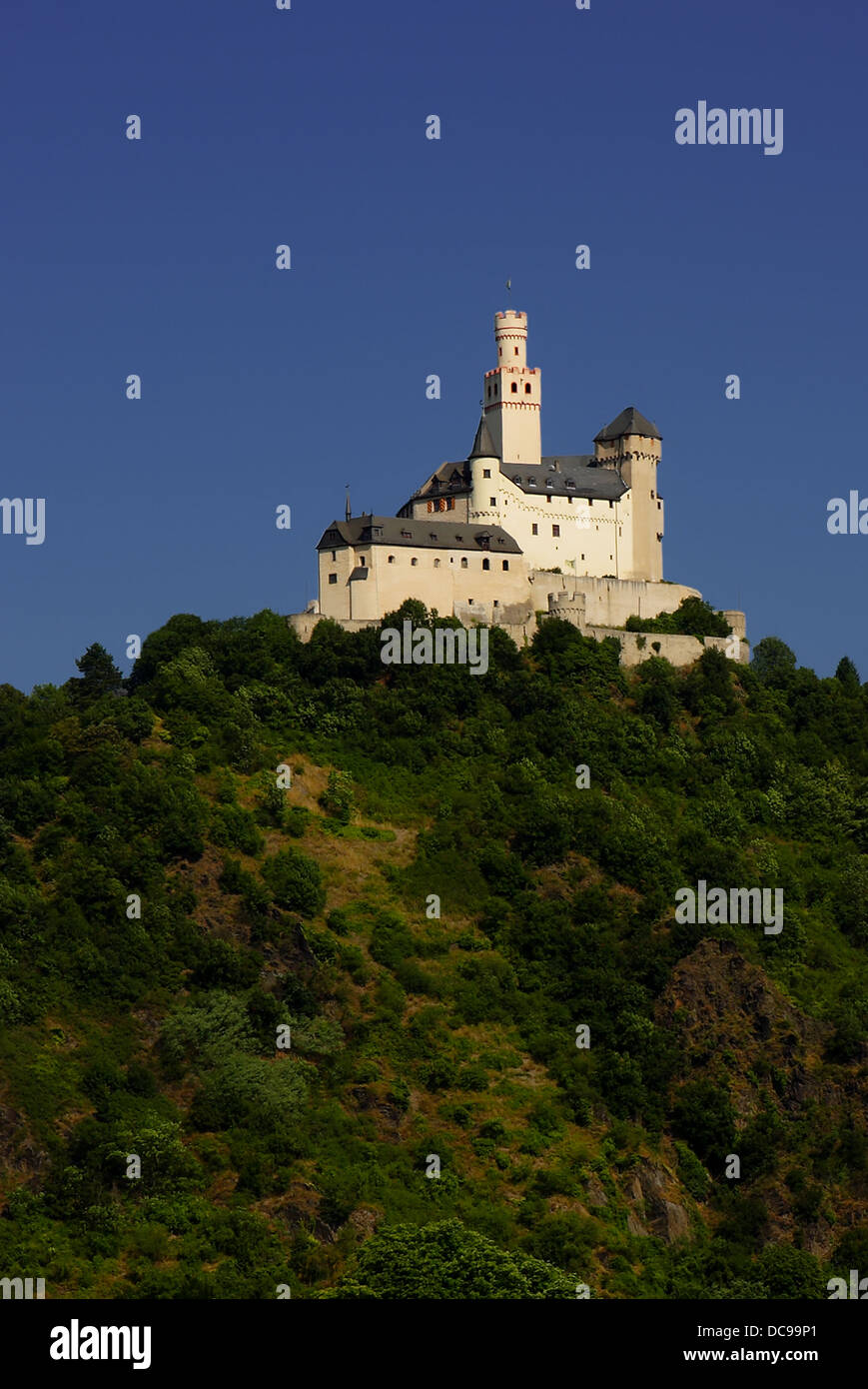 Niederfell, Marksburg, Rhine-Palatinate, Allemagne Banque D'Images