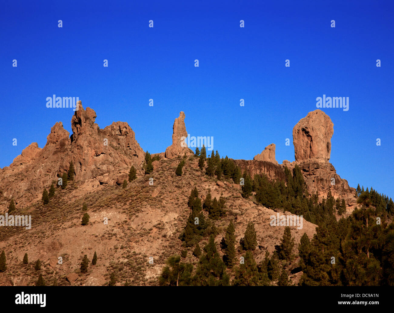 Roque Nublo, Gran Canaria, Îles Canaries, Espagne Banque D'Images