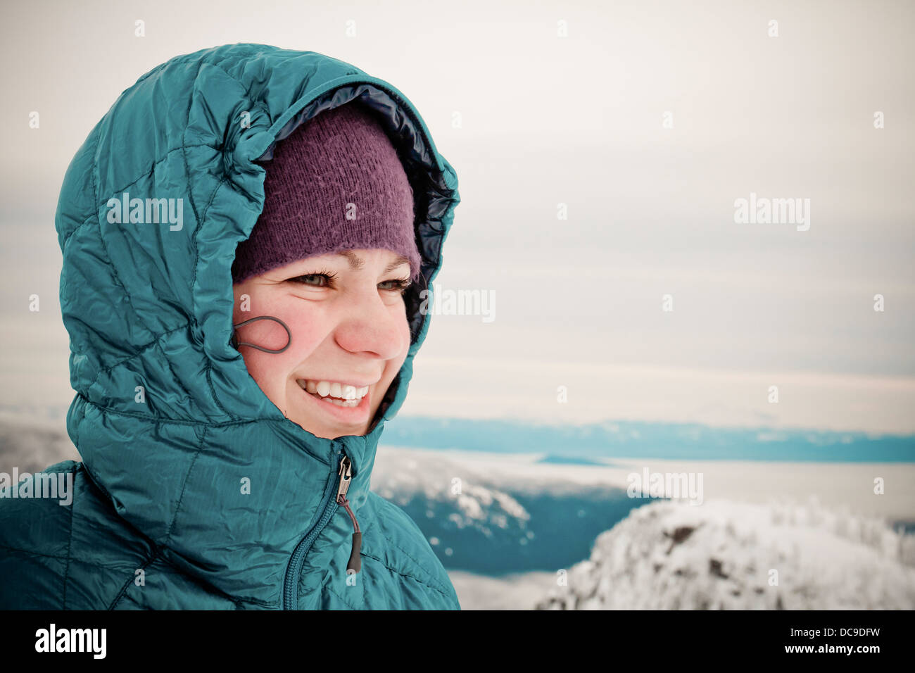 Seymour Mountain Snowshoe Banque D'Images
