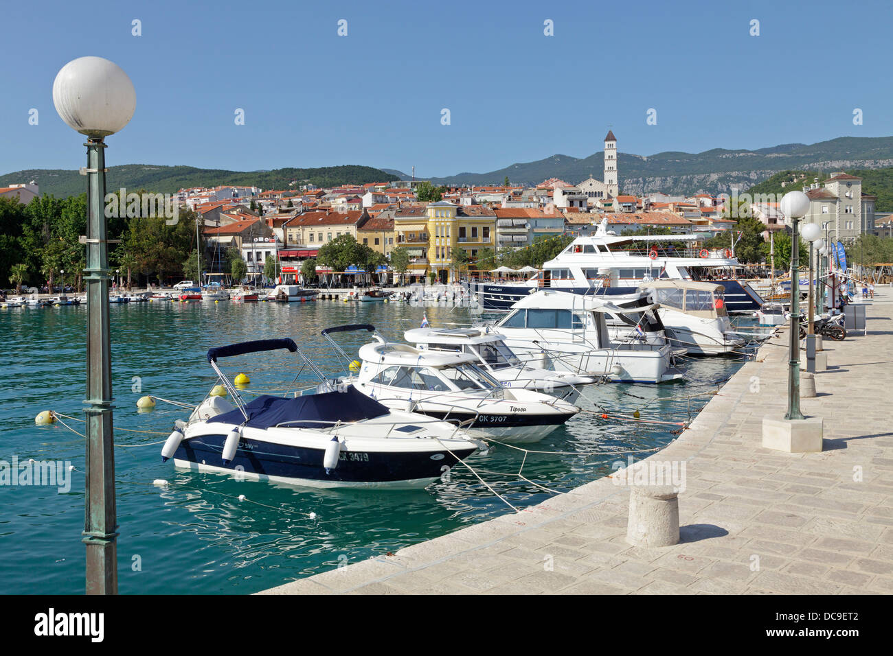 Port de Crikvenica, golfe de Kvarner, Croatie Photo Stock - Alamy