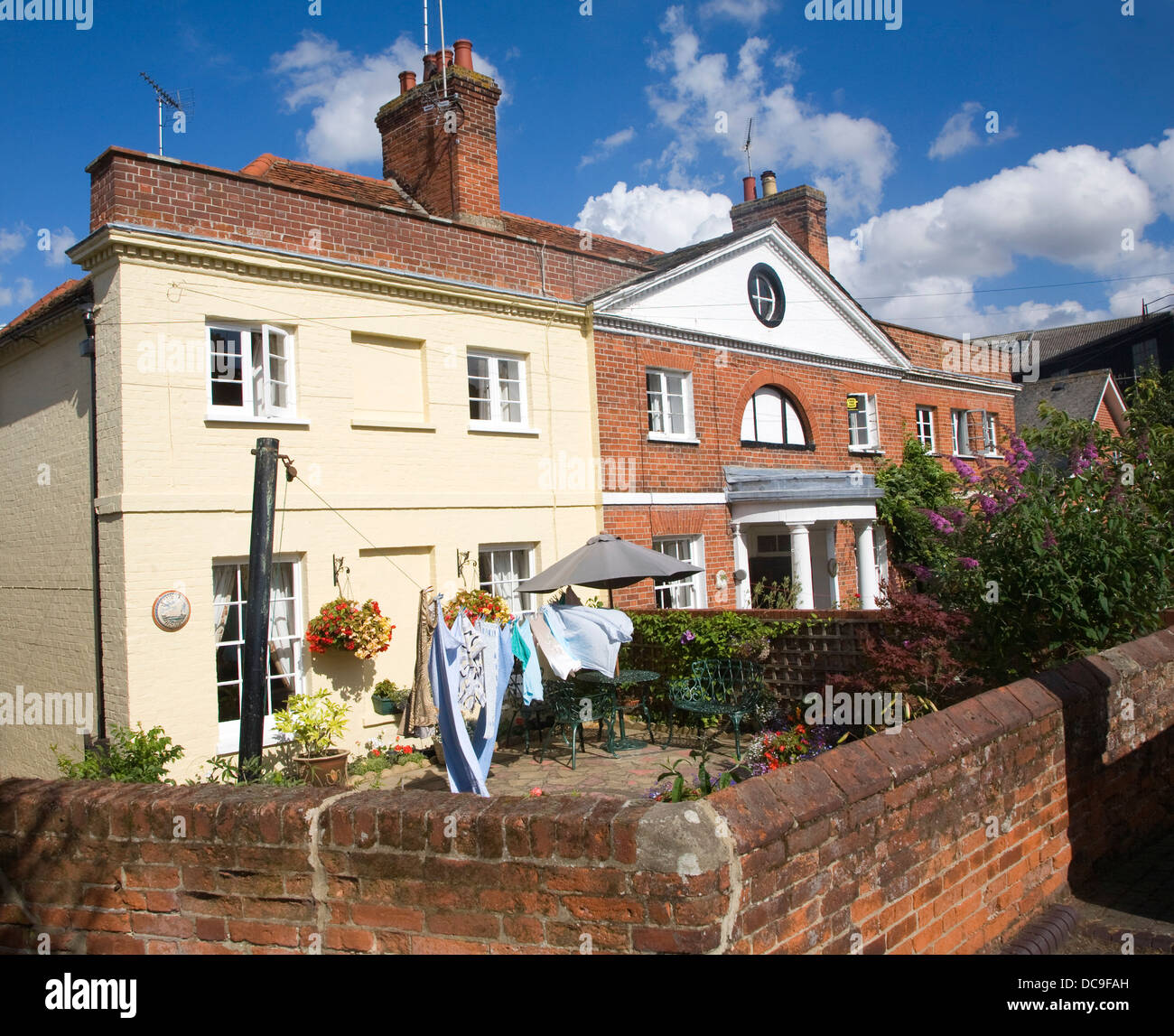 Maisons bâtiments historiques Angleterre Essex Mistley Banque D'Images