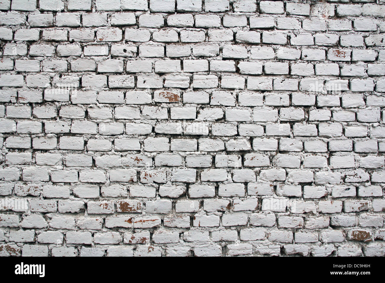 White brick wall background Banque D'Images