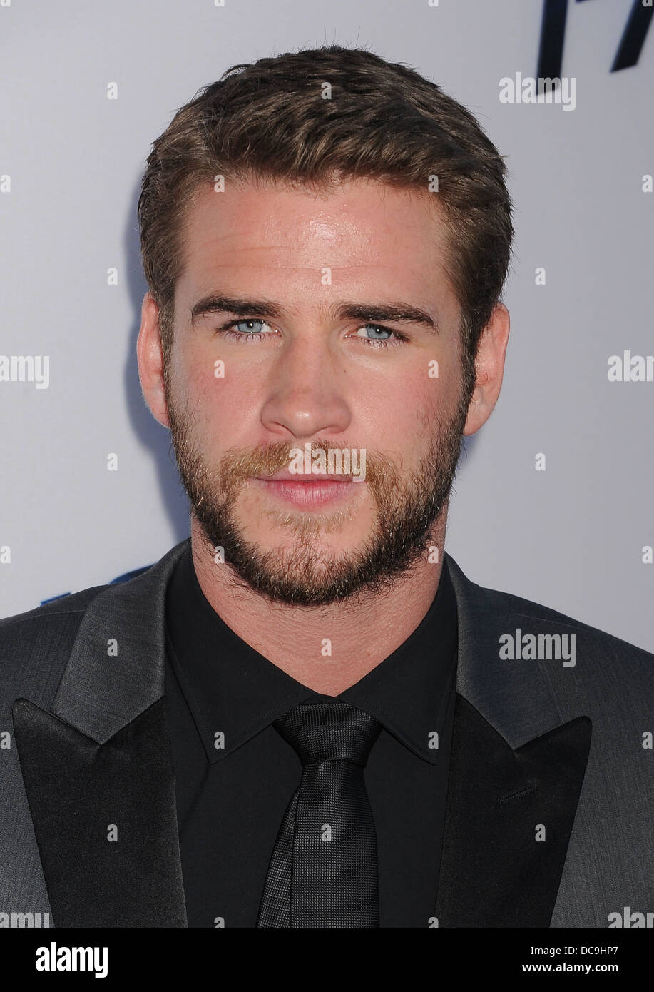 L'acteur australien LIAM HEMSWORTH en août 2013. Photo Jeffrey Mayer Banque D'Images