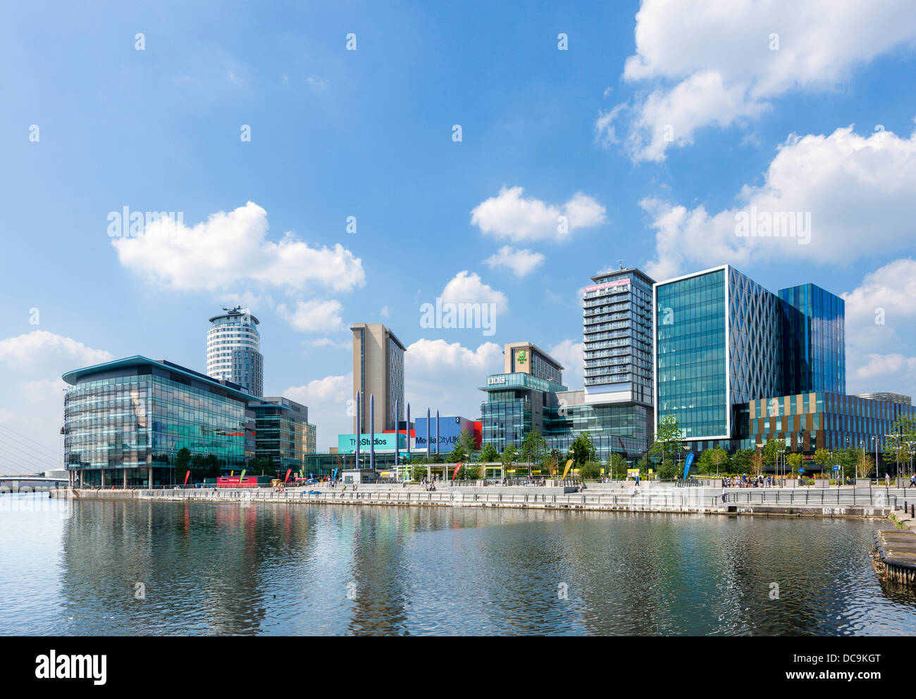 La BBC et les autres bâtiments de MediaCityUK, Salford Quays, Manchester, UK Banque D'Images