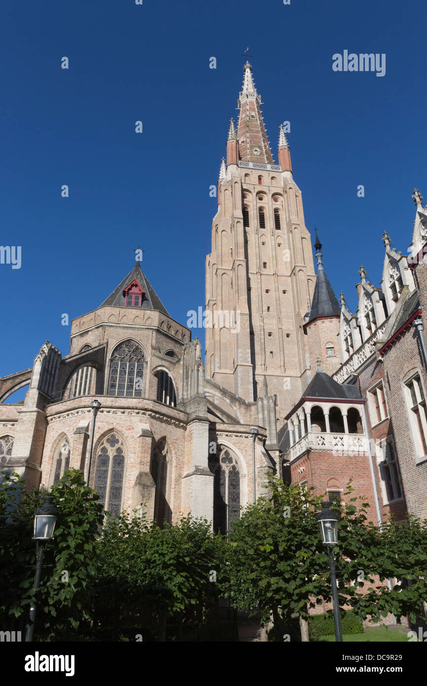Onze-Lieve-Vrouwekerk, Eglise Notre Dame, Bruges, Brugge, Flandre orientale, Belgique Banque D'Images