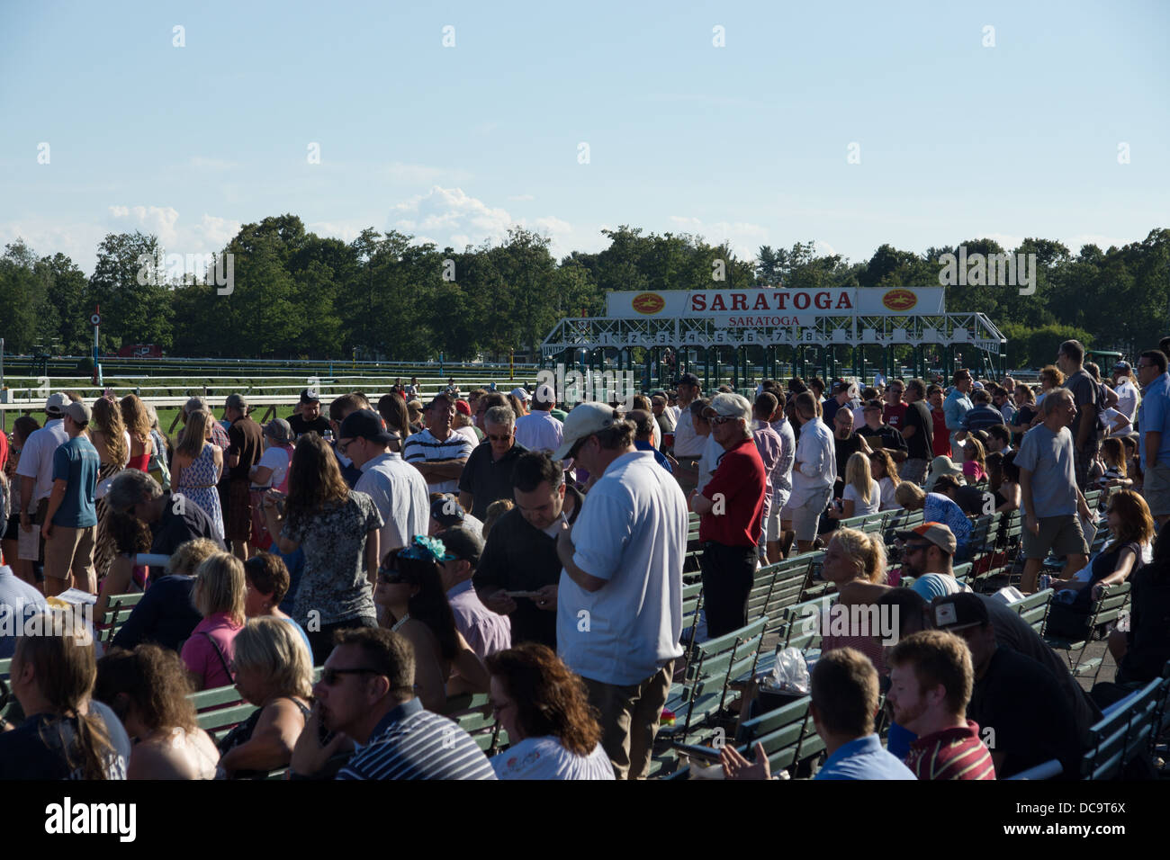 Saratoga Raceway est la plus ancienne course de l'entre nous, et de célébrer 150 ans de présence en 2013. Banque D'Images