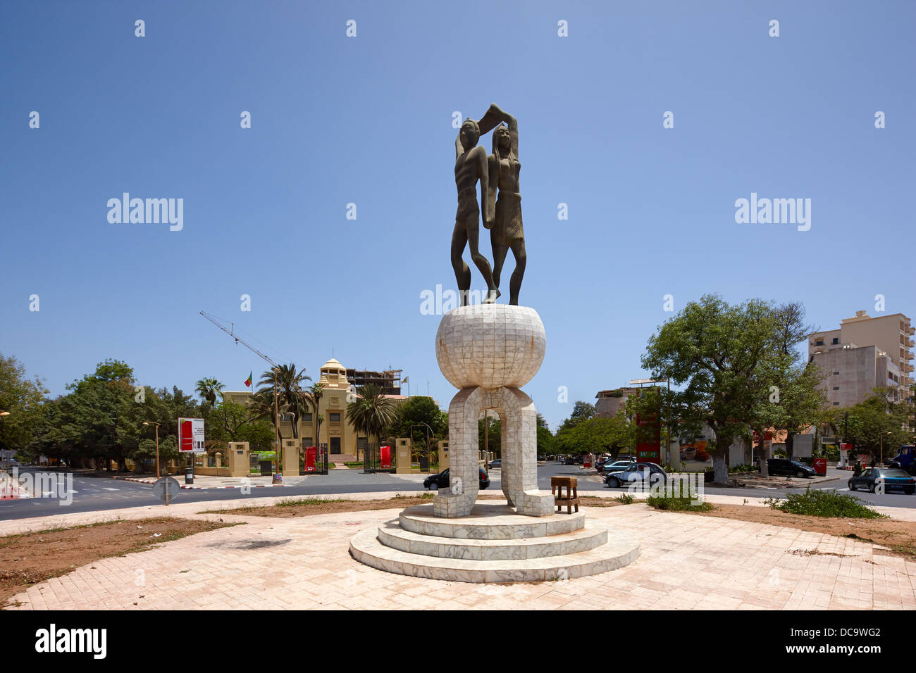 Place Soweto, Dakar, Sénégal, Afrique Banque D'Images