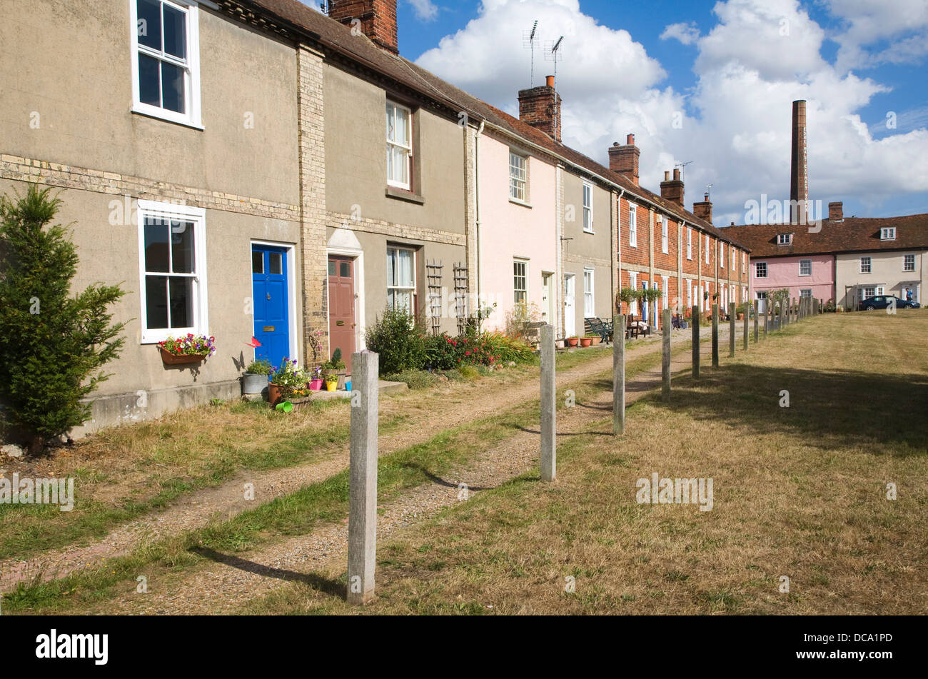 Maisons bâtiments historiques Angleterre Essex Mistley Banque D'Images