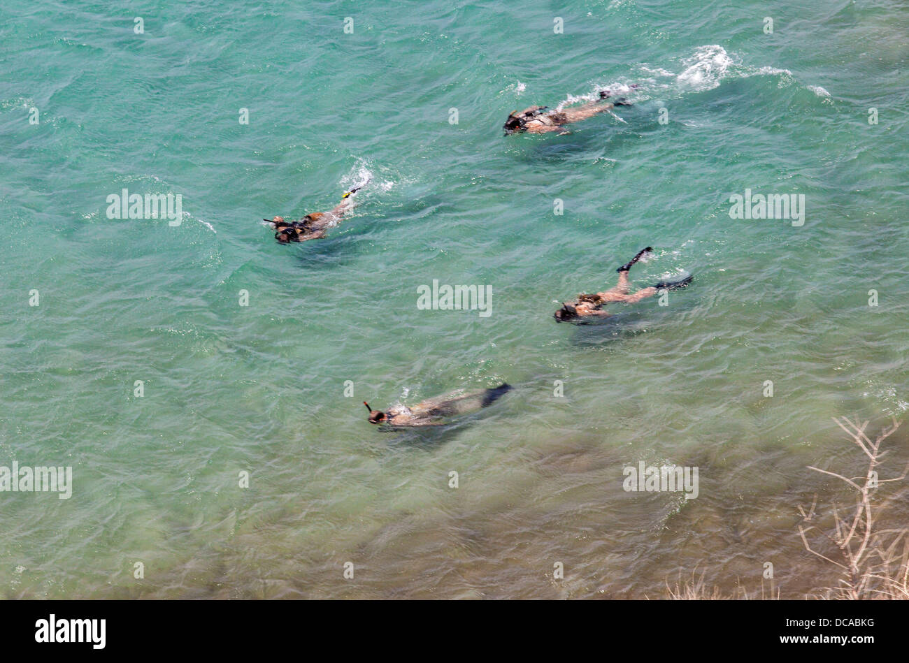 US Marines Raid commandos de la Force maritime d'effectuer une formation d'assaut amphibie le 5 août 2013 dans le golfe de Tadjourah, à Djibouti. Banque D'Images