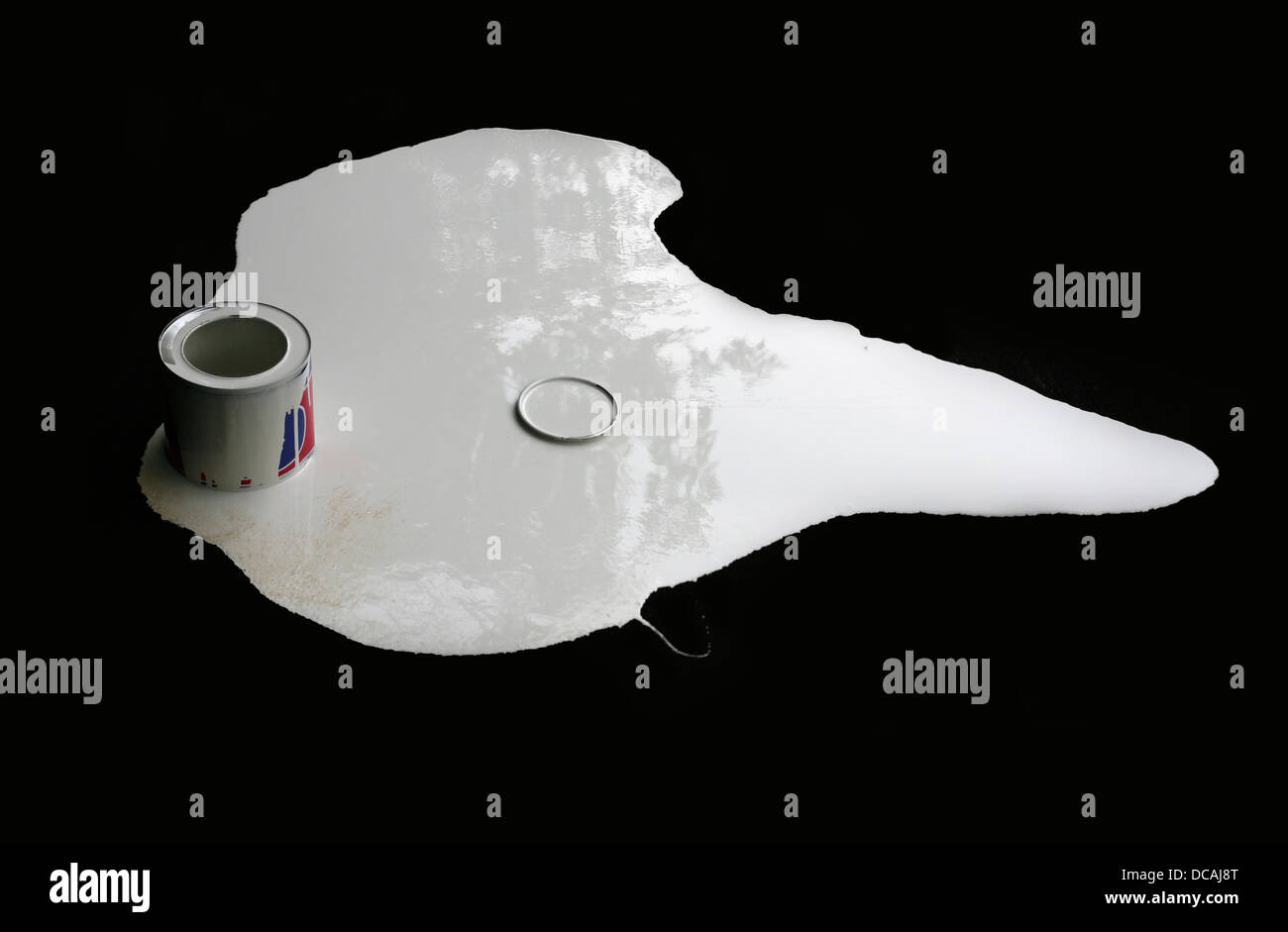 Peinture blanche Banque D'Images