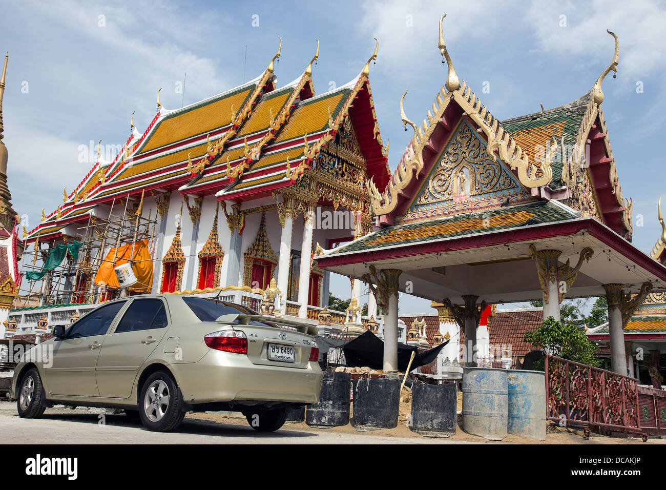 Khru temple Nok, Samut Prakan Banque D'Images