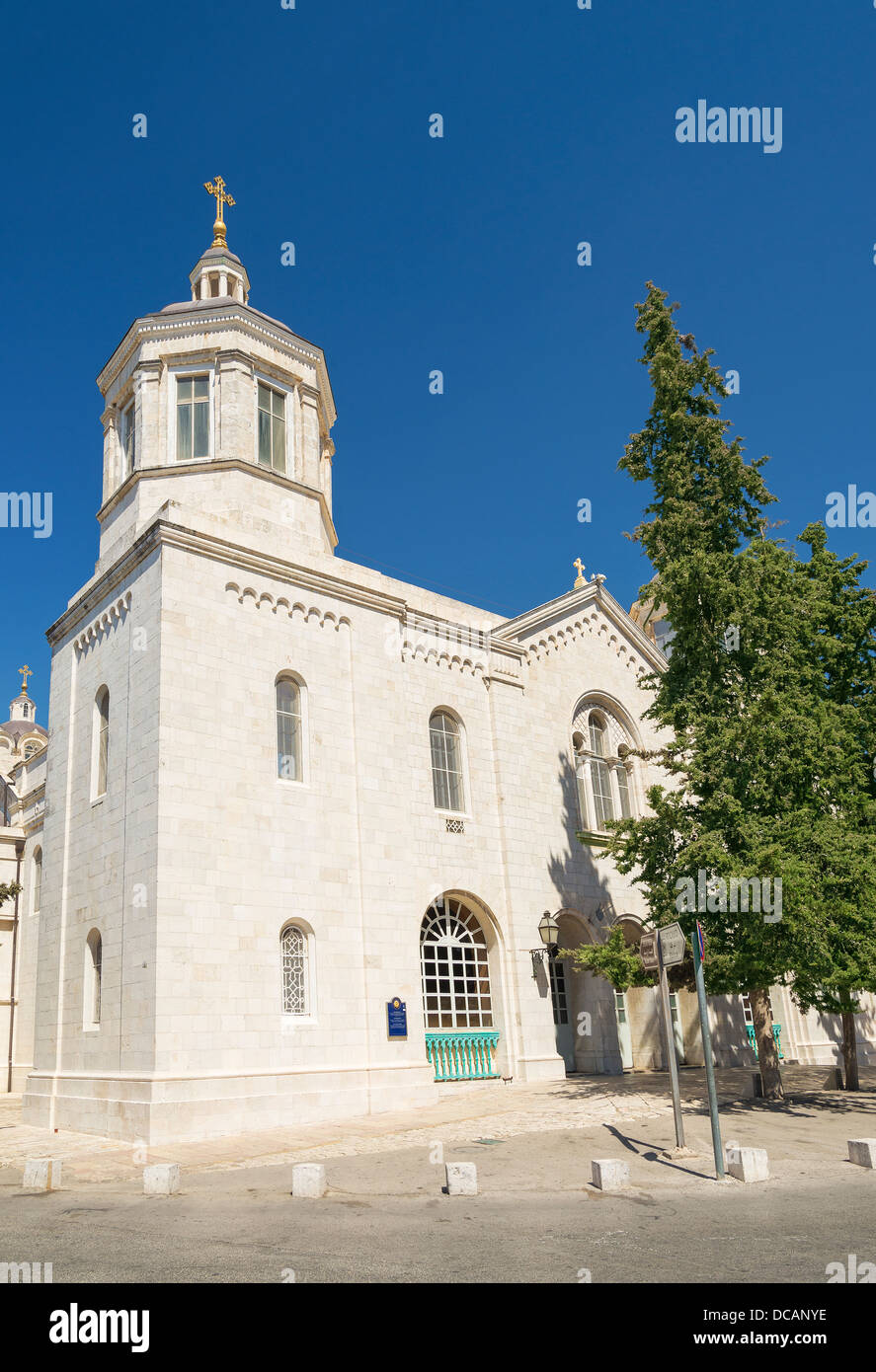 L'église russe dans la vieille ville de Jérusalem israël Banque D'Images
