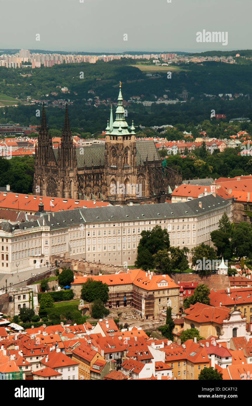 Le Château de Prague est un château à Prague Banque D'Images