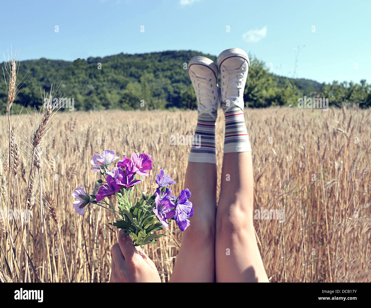 pied humain Banque D'Images