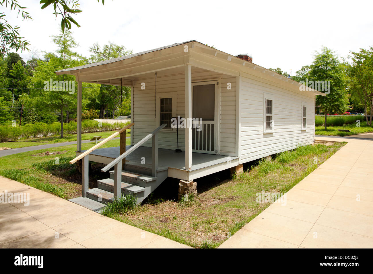 Les deux pièces shack où Elvis Presley est né et où il a vécu jusqu'à l'âge de 13 ans à Tupelo Mississippi USA Banque D'Images