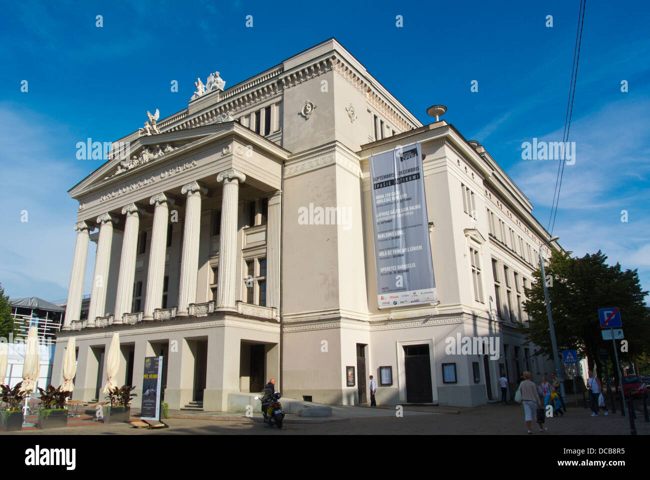 Bâtiment de l'Opéra National de Lettonie Riga central des Etats baltes Europe du nord Banque D'Images