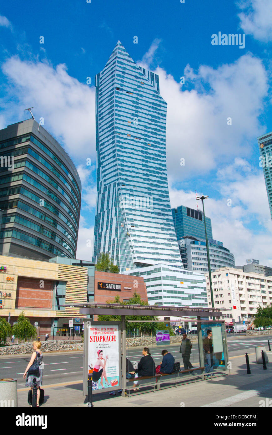Emilii Plater street centre de Varsovie Pologne Europe Banque D'Images
