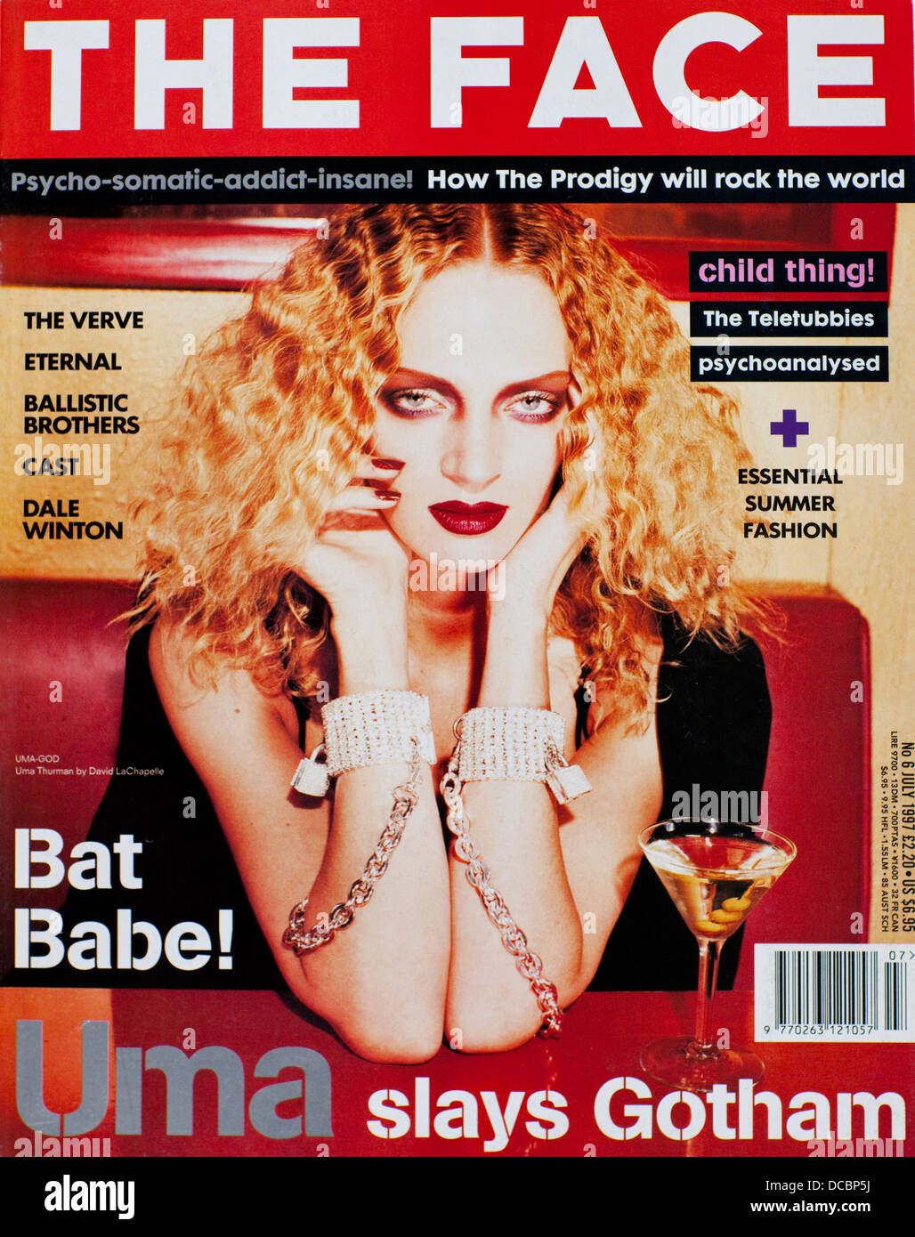 The face magazine - Volume 3, numéro 6, juillet 1997 - usage éditorial uniquement Banque D'Images