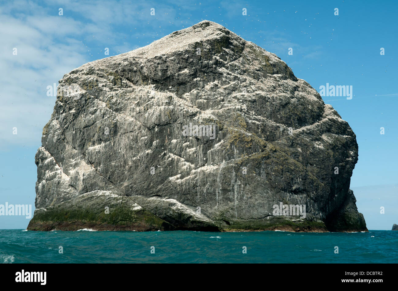 Lee Stac pile la mer, St Kilda, l'archipel des Hébrides extérieures, en Écosse, au Royaume-Uni. Banque D'Images