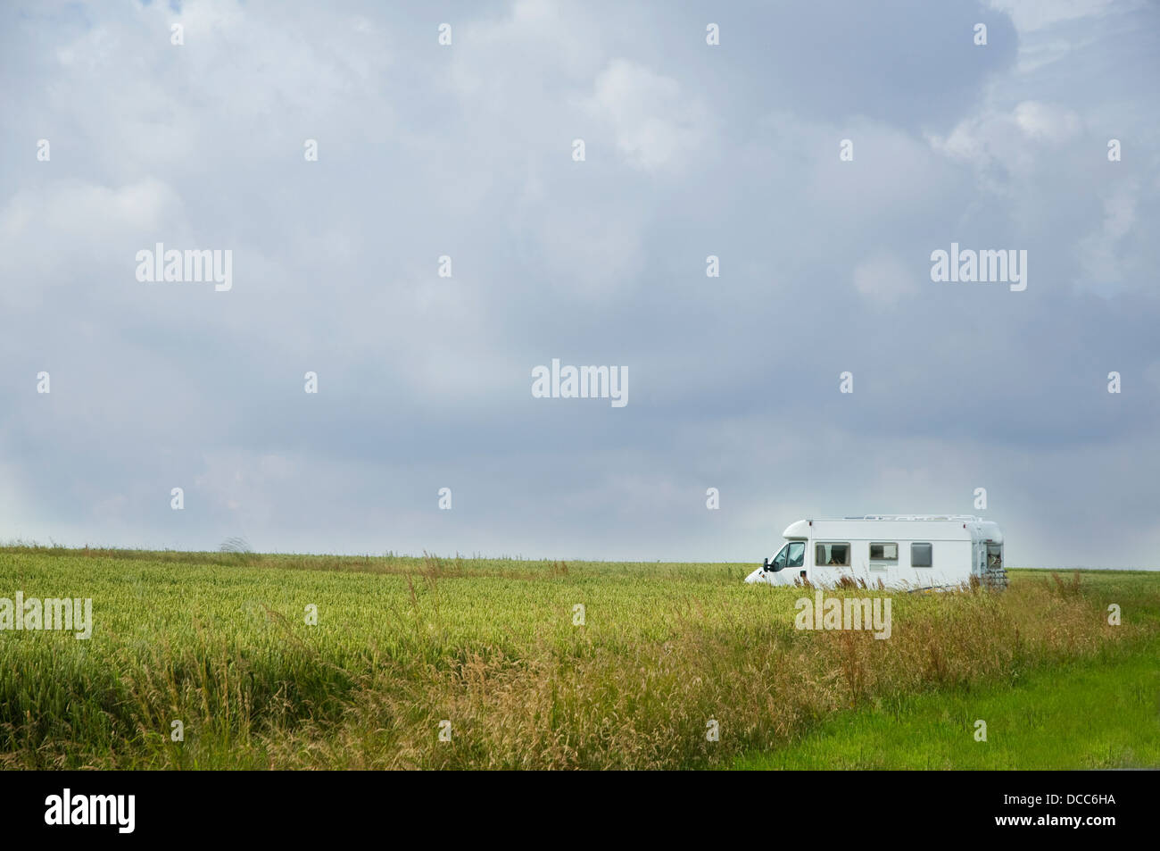 Camping car en mode paysage Banque D'Images