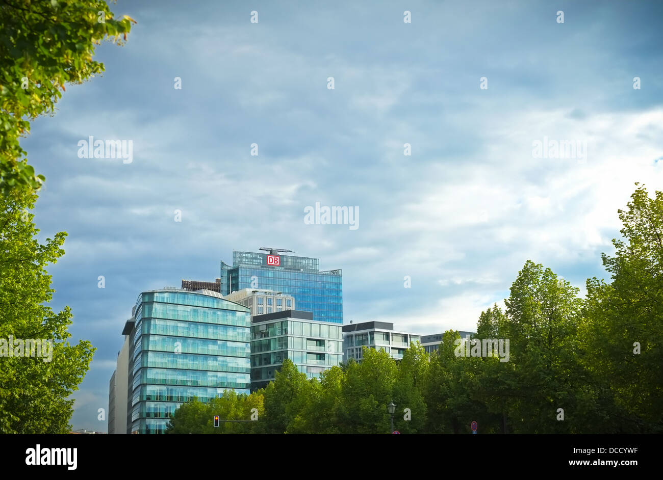 Toits de Potsdamer Platz à Berlin, Allemagne Banque D'Images