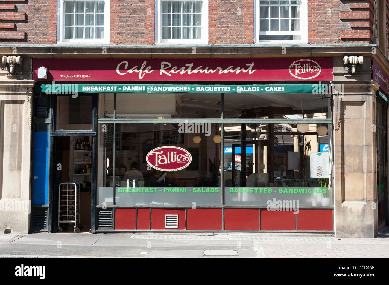 Pomme de terre Tatties restaurant et café Cambridge UK Banque D'Images