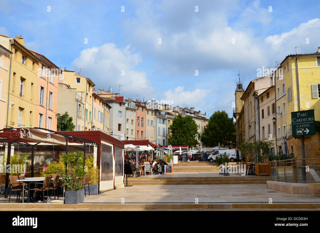 Place des cardeurs de forum, Aix-en-Provence, France Banque D'Images