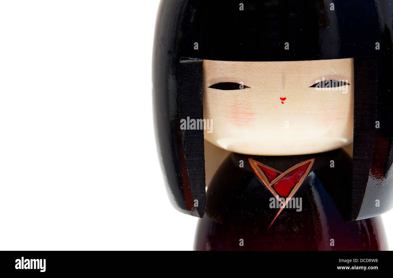 Poupée Kokeshi, poupée typique japonais Banque D'Images