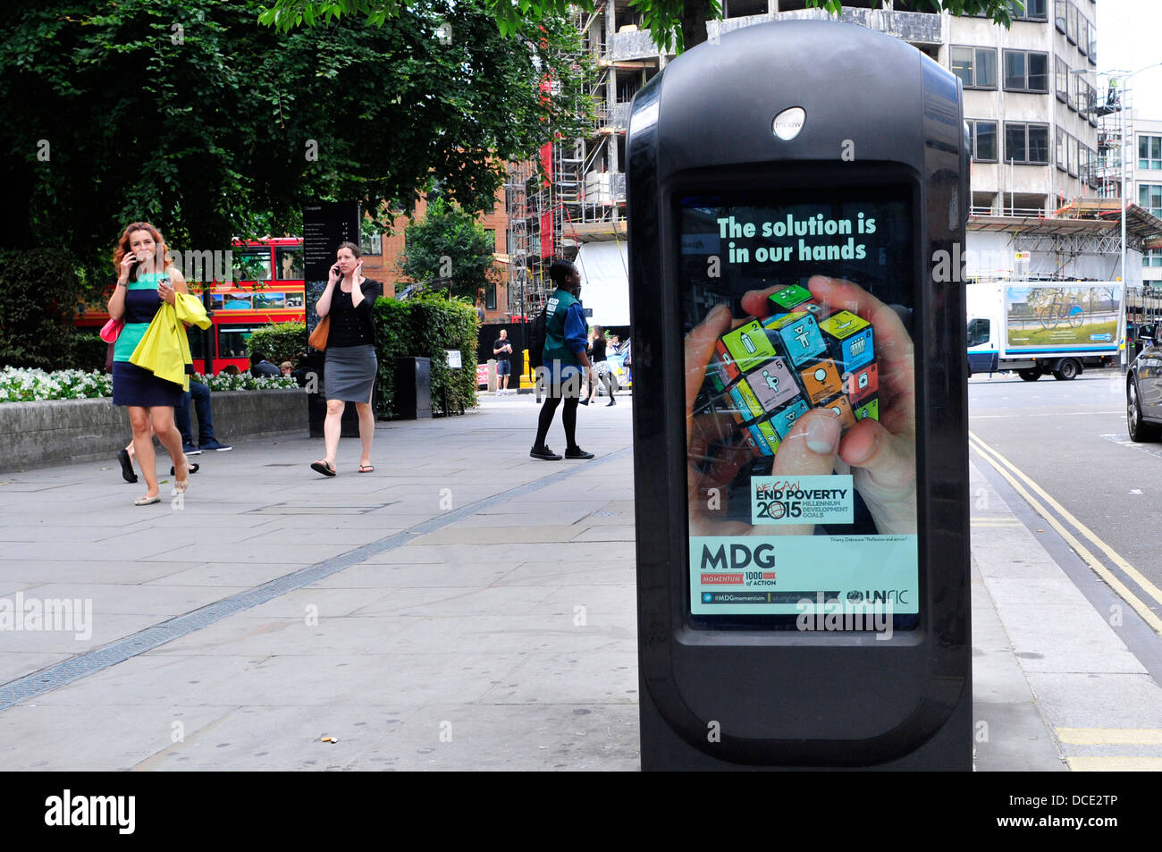 Un bac à puce dans la ville de London, UK Banque D'Images