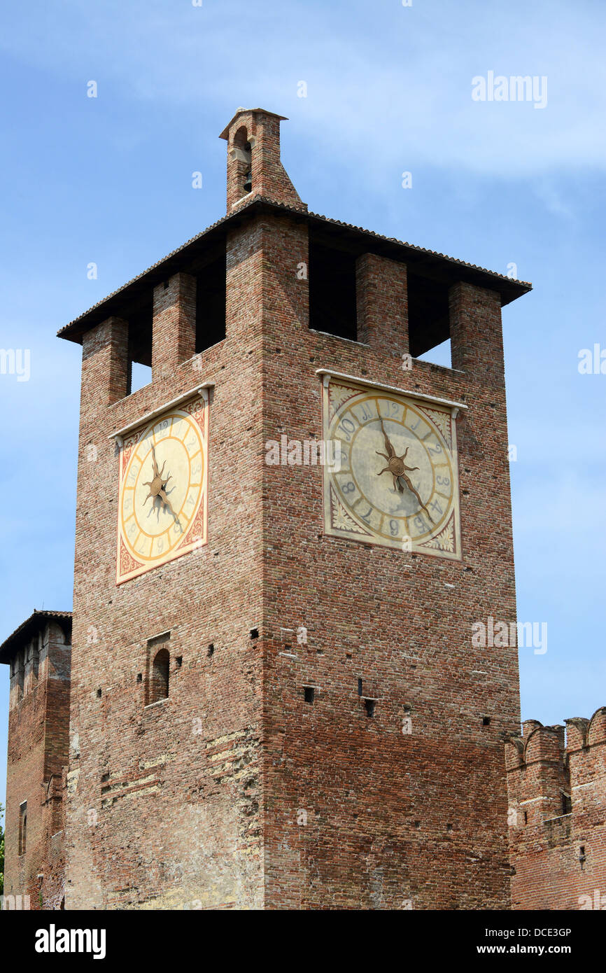 Vérone Italie château Castelvecchio Banque D'Images