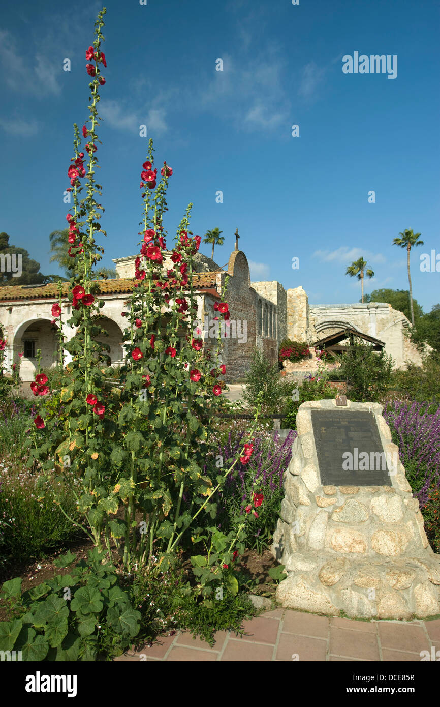 Jardin MISSION SAN JUAN CAPISTRANO ORANGE COUNTY CALIFORNIA USA Banque D'Images