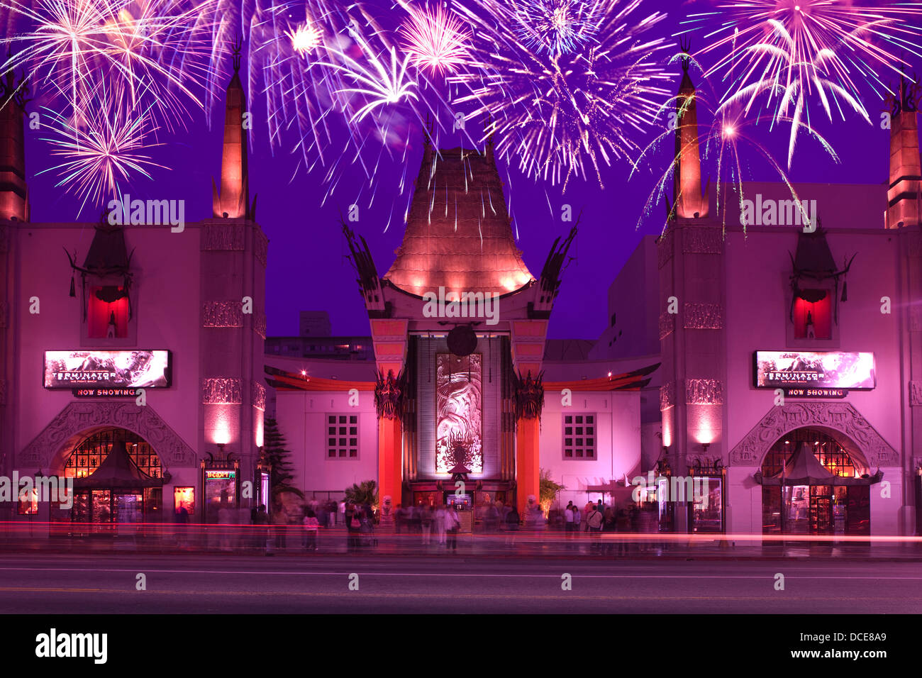 Théâtre chinois de Grauman (©MAYER & Holler 1927 / BEHR NAVIGATEURS 2000) WALK OF FAME DE HOLLYWOOD BOULEVARD LOS ANGELES CALIFORNIA USA Banque D'Images