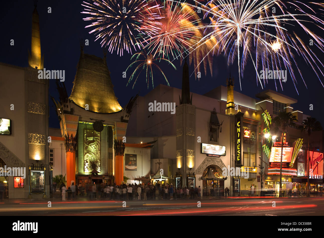 Théâtre chinois de Grauman (©MAYER & Holler 1927 / BEHR NAVIGATEURS 2000) WALK OF FAME DE HOLLYWOOD BOULEVARD LOS ANGELES CALIFORNIA USA Banque D'Images