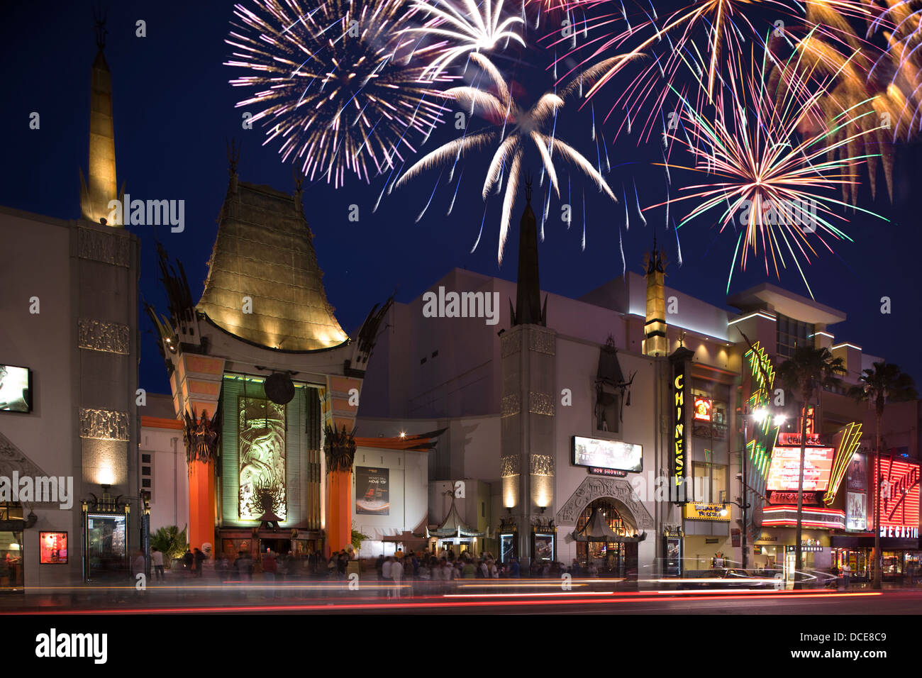 Théâtre chinois de Grauman (©MAYER & Holler 1927 / BEHR NAVIGATEURS 2000) WALK OF FAME DE HOLLYWOOD BOULEVARD LOS ANGELES CALIFORNIA USA Banque D'Images