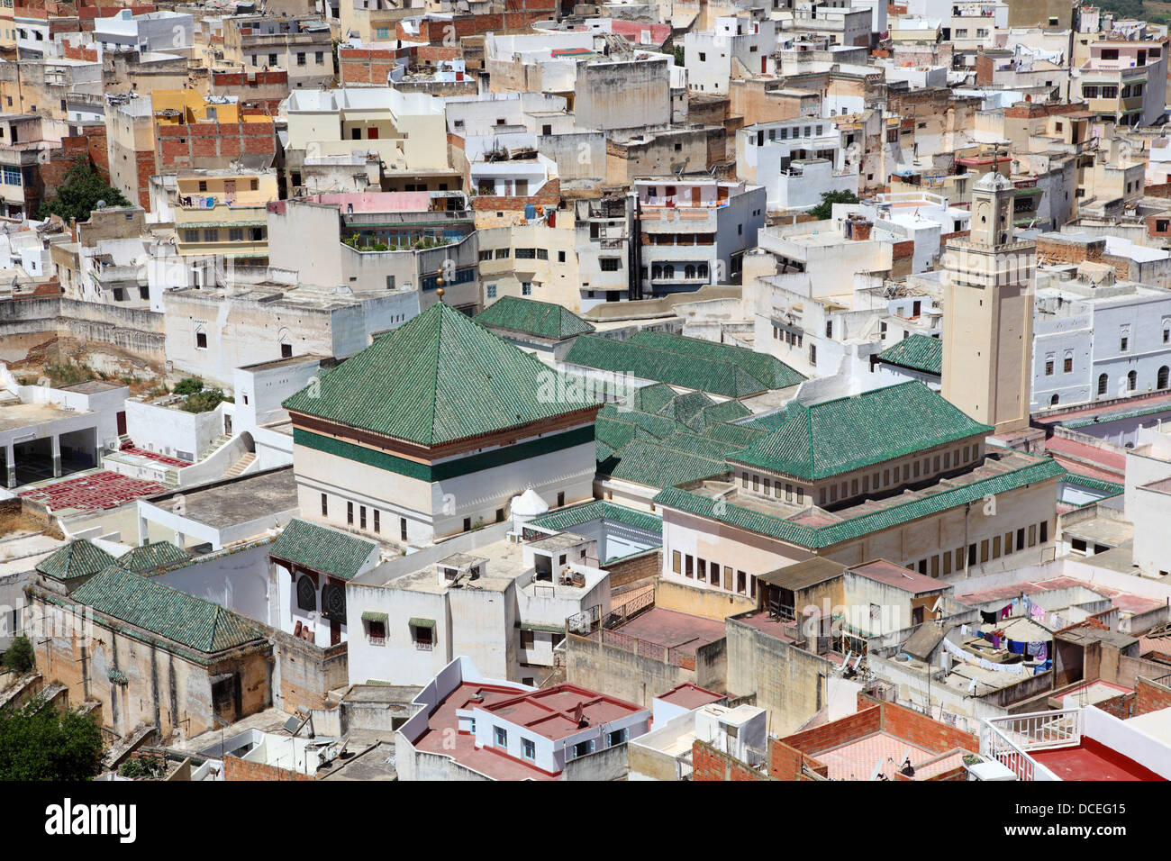 Mosquée de Moulay Idriss, le Maroc, l'Afrique du Nord Banque D'Images