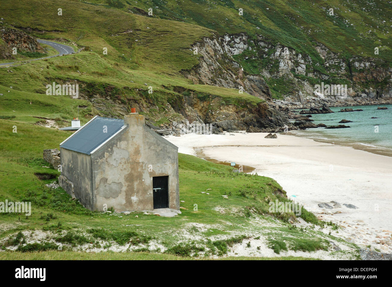 Keen Bay Co Mayo Achill Island Banque D'Images